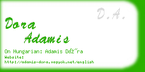 dora adamis business card